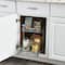 Household Essentials Glidez Chrome 2-Tier Cabinet Organizer